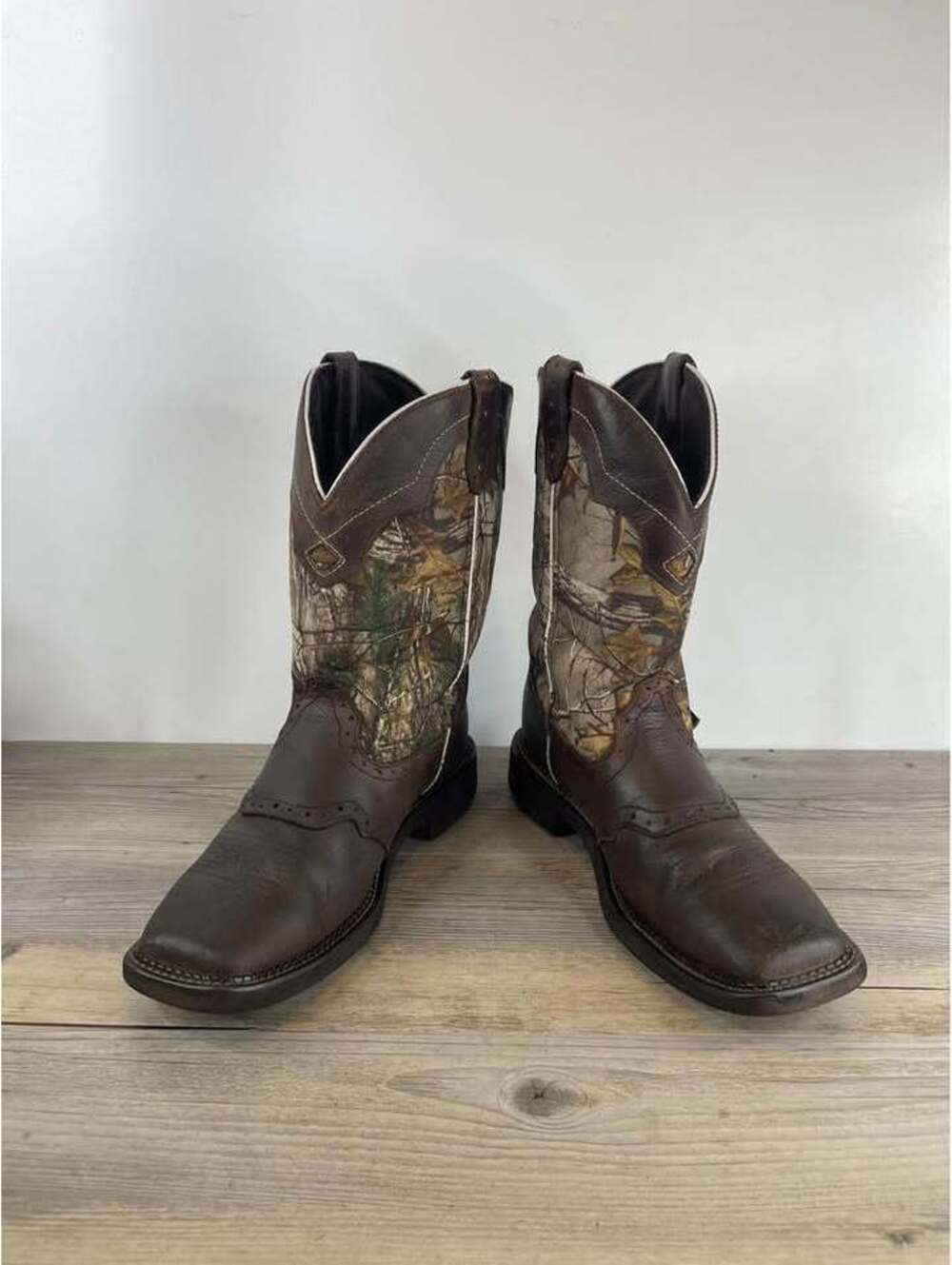 Justin Gypsy Women's Camo Leather Western Boots L9609 Size 10 B - Picture 3 of 5